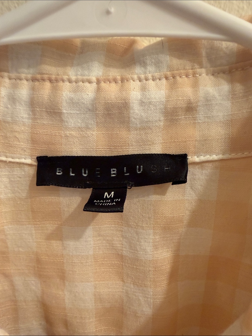 Blue Blush Yellow and White Gingham Romper - Picture 3 of 3